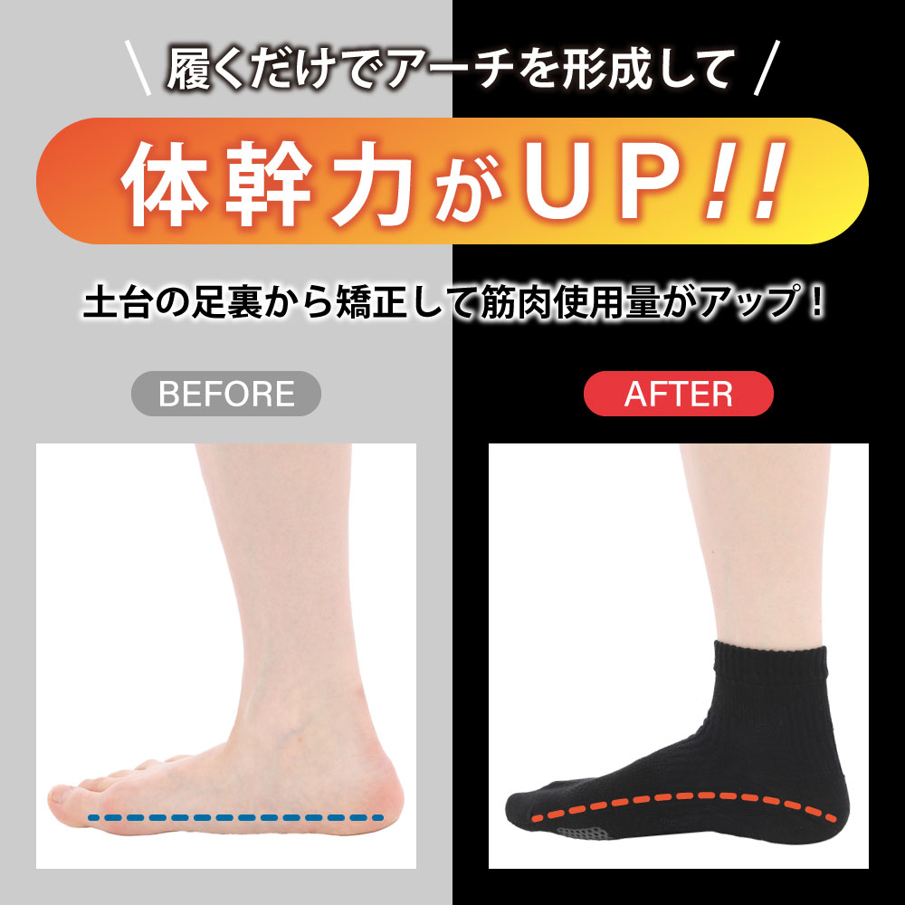 SALONwo(サロンヲ) フットサポーター 1足 2サイズ選択 ソックス