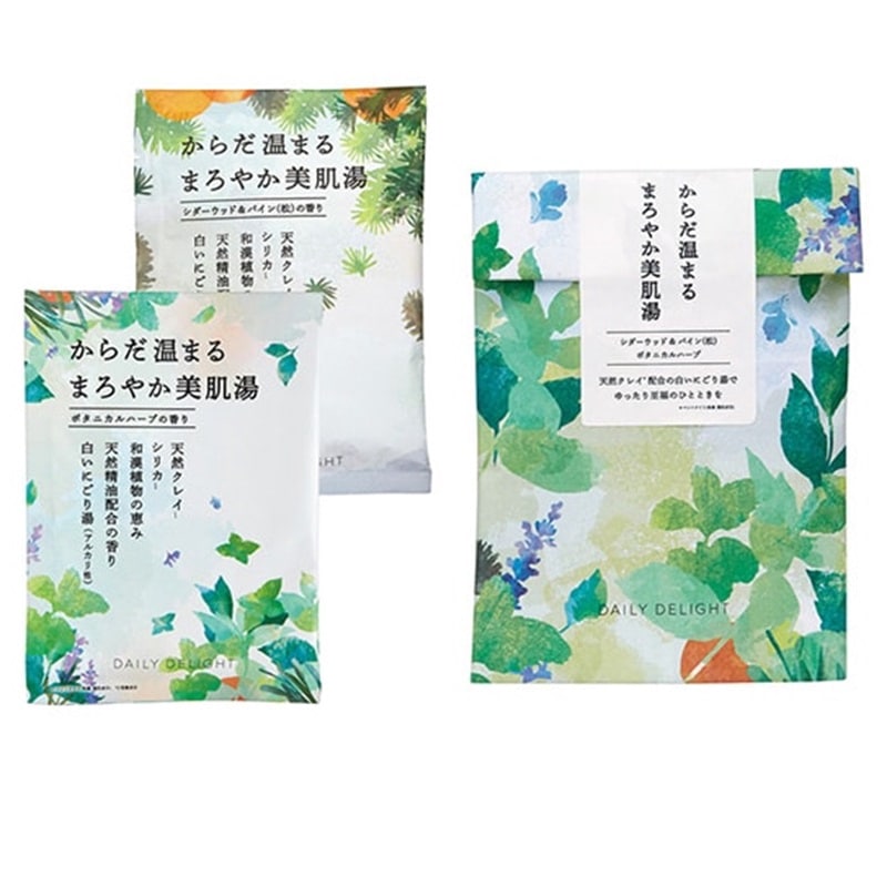 アロマを愉しむお包みバスギフト 森とハーブ(50g×2) daily delight（デイリーディライト）