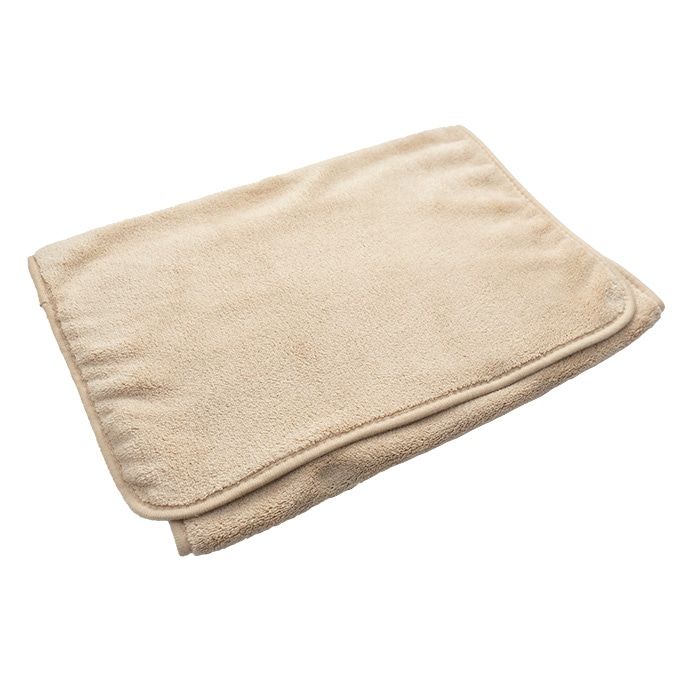 サロン用 胸タオル ベージュ 35×75cm フリース素材 ボディタオルを保護して洗濯負担の軽減