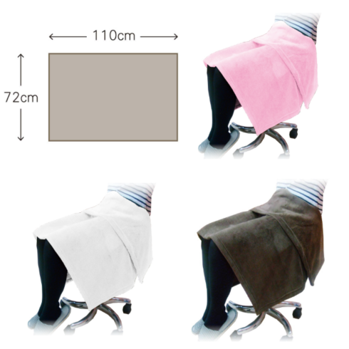 ホイップタッチ ホワイト 膝掛け 75×110cm