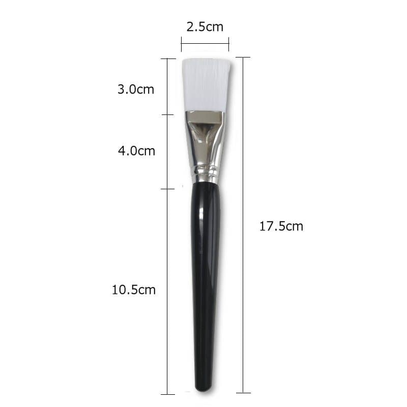 マスクブラシ ナイロン 長さ17.5cm ブラック フェイシャルパック用はけ