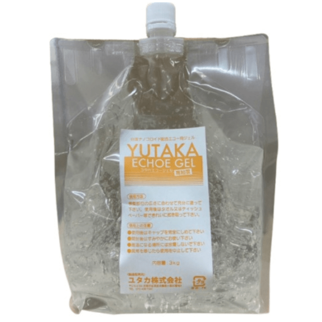 ユタカ エコー用ジェル 高粘度タイプ 3㎏×2 250g空ボトル付き YUTAKA クリニック 医療機関 痩身キャビテーション