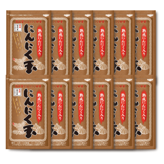 国内産 にんにく玉ゴールド 熟成にんにく入り 12g 60粒　６袋 国内産にんにく玉ゴールド 無添加 60粒 12袋 20％OFFの通販｜美セラ