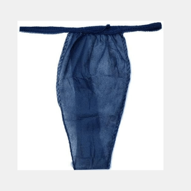 【在庫セール】ペーパーTバック ネイビー サイズフリー 100枚 個包装 使い捨て