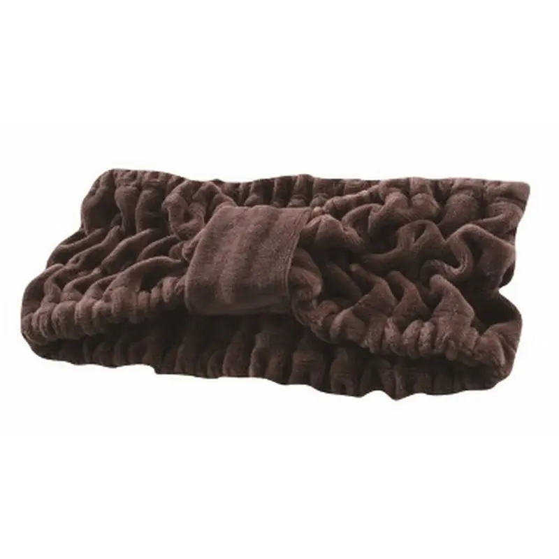 ベロア リボンターバン ブラウンのみ