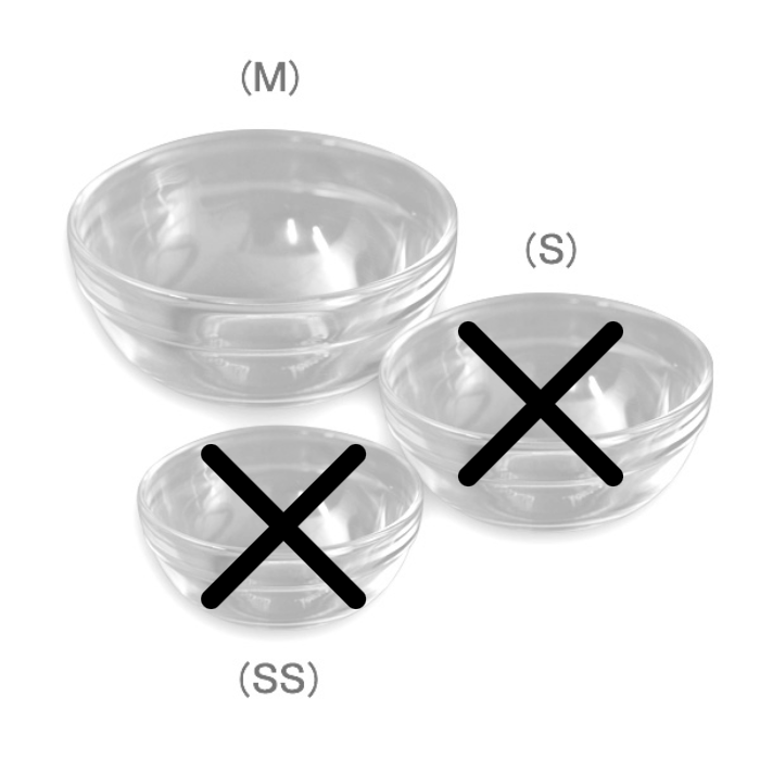 ガラスボウル Mサイズ(直径8.5cm) エステ業務用