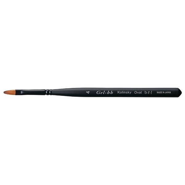 b-r-s ブルーシュ ネイルブラシ Gel-bb ジェルビービー コリンスキー オーバル4号 毛丈10幅4.5直径2.25mm
