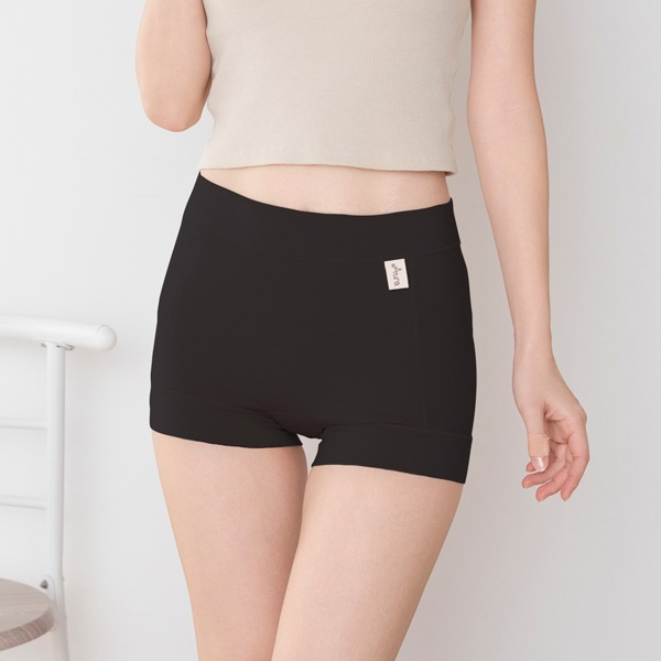 オーラおまもり おなか温浴パンツ オーバーパンツ 2色 ブラック ピンク