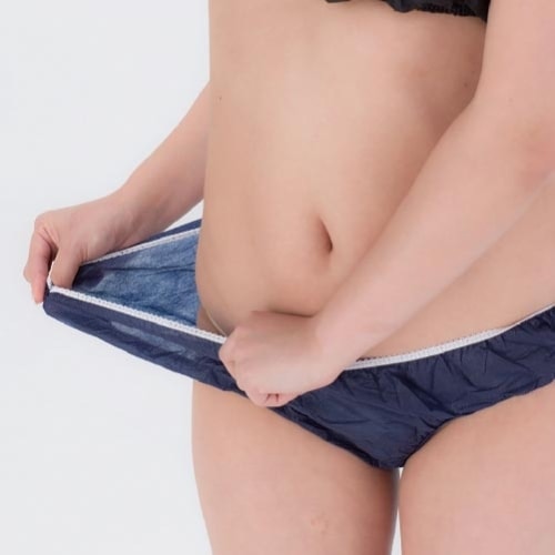 ペーパーショーツ サイズフリー ウエストサイズ：約45～100cmまで 50枚入 個包装 3色 使い捨て