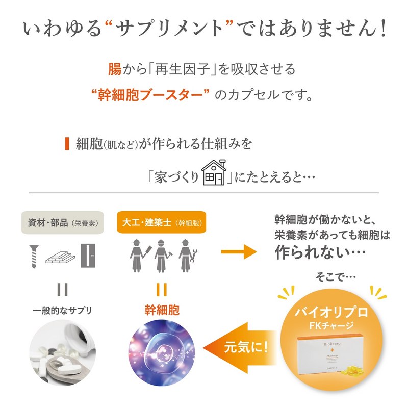DARWIN バイオリプロ FKチャージ 30粒 の通販｜美セラ