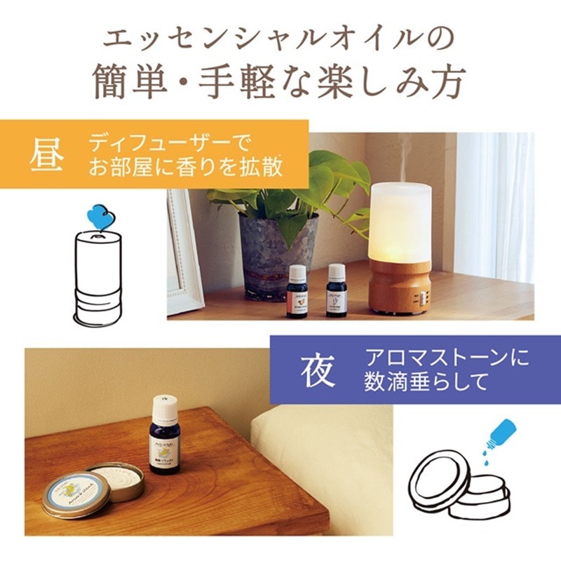 ブレンドエッセンシャルオイル 夜用リラックス 10ml daily delight（デイリーディライト）