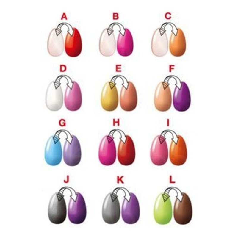 カラーチェンジネイル什器付きセット 12色×6本 ROYAL BEACH（ロイヤルビーチ）