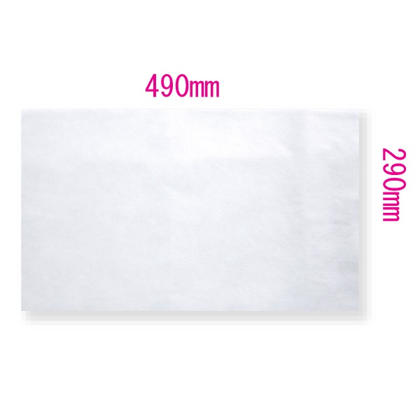 マッサージ枕用 使い捨てシート ピロカバー【カット有り】 490×290mm 500枚入り