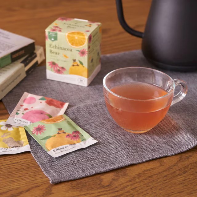生活の木 おいしいハーブティー エキナセアベア 100個入 スパイシーオレンジの香り