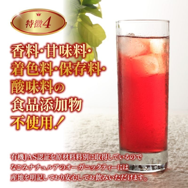 なごみナチュルア 有機ローズヒップブレンド ヴィーナスの紅い果実 ティーバッグ2g×100個 nagomi-NATULURE