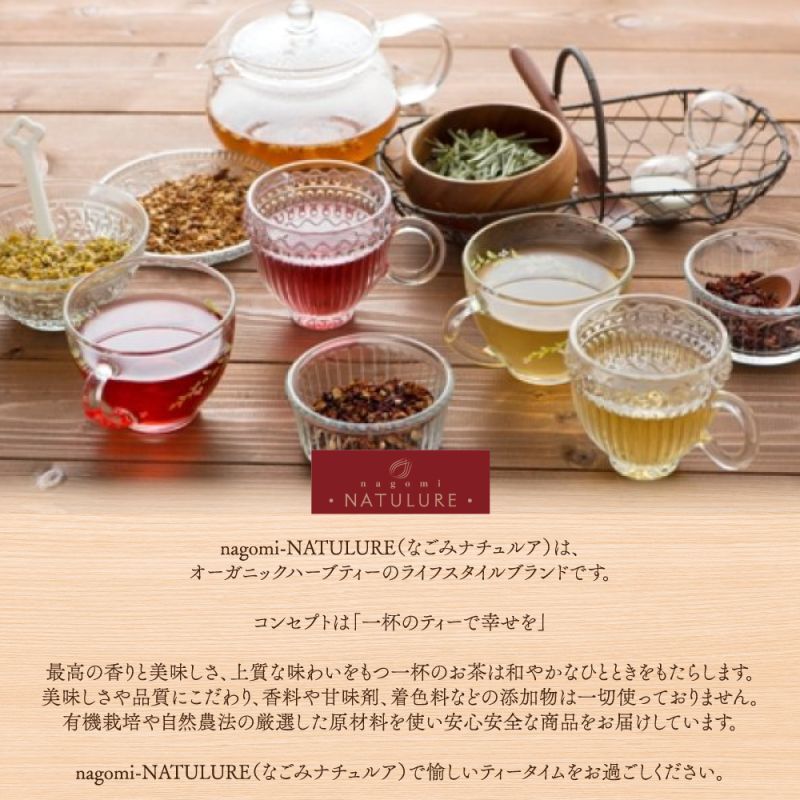 なごみナチュルア 有機ローズヒップブレンド ヴィーナスの紅い果実 ティーバッグ2g×100個 nagomi-NATULURE