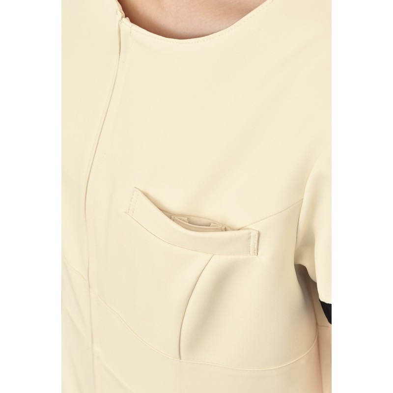 E-3143 ワンピース (2色 ブラック ライトベージュ) SHIROTA(シロタ）