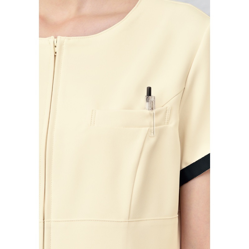 E-3143 ワンピース (2色 ブラック ライトベージュ) SHIROTA(シロタ）