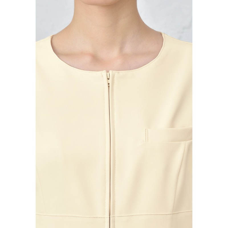 E-3143 ワンピース (2色 ブラック ライトベージュ) SHIROTA(シロタ）