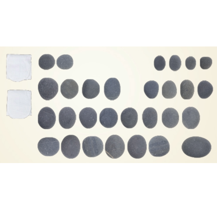 【kiyoさま専用】ホットストーン　玄武岩　アリゾナ　マッサージストーン　33個 ホットストーン スパ33 玄武岩33個セット(アリゾナ)ハワイアンロミロミ