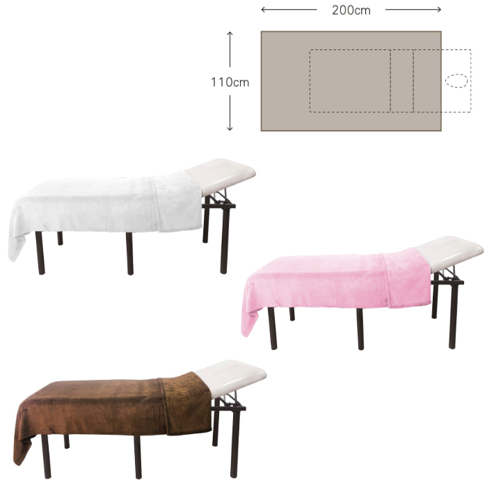 ホイップタッチ ブランケット 110×200cm 3色 ホワイト/ピンク/ブラウン