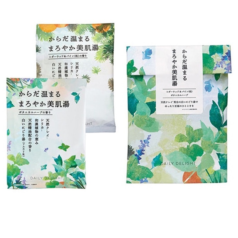 アロマを愉しむお包みバスギフト 森とハーブ(50g×2) daily delight（デイリーディライト）