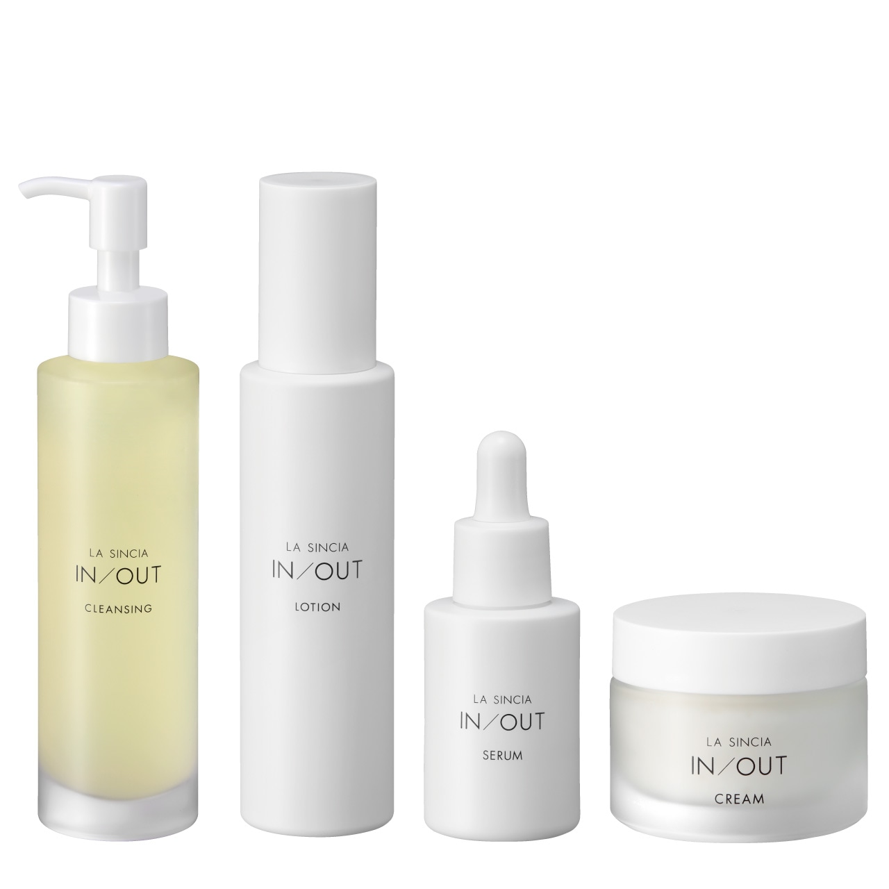 LA SINCIA IN/OUT 4点セット (クレンジング 150mL ローション 120mL セラム 30mL クリーム 50g)