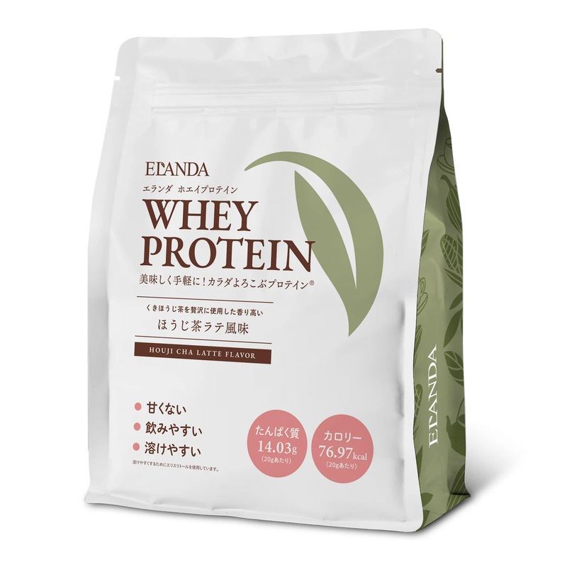 ELANDA(エランダ) ホエイプロテイン ほうじ茶ラテ風味 320g