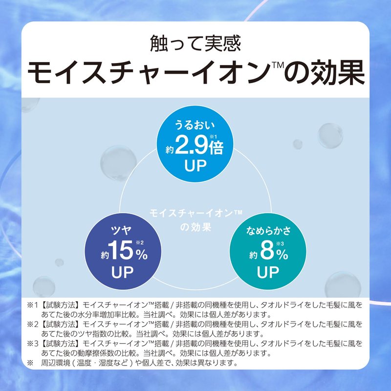 TESCOM モイスチャーイオン ヘアドライヤー TDX300A 3色（テスコム）
