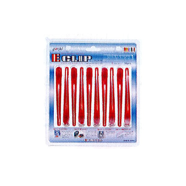 【ヘアクリップ】イークリップ Lサイズ 同色10本入り(安心の日本製)