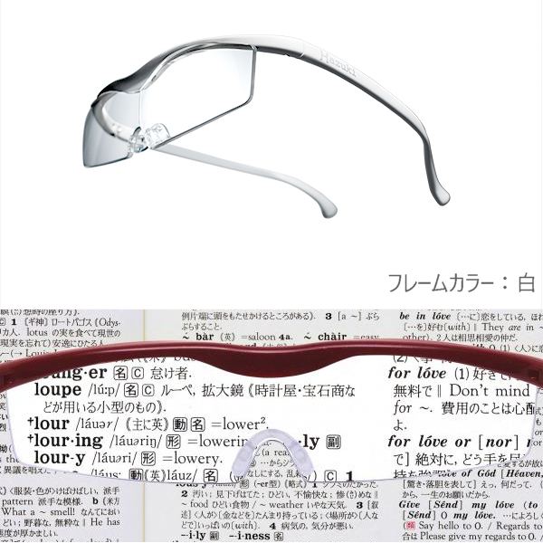 ハズキルーペ コンパクト拡大鏡1.6倍率