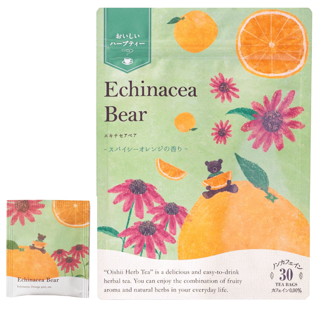 生活の木 おいしいハーブティー エキナセアベア 30個入 スパイシーオレンジの香り