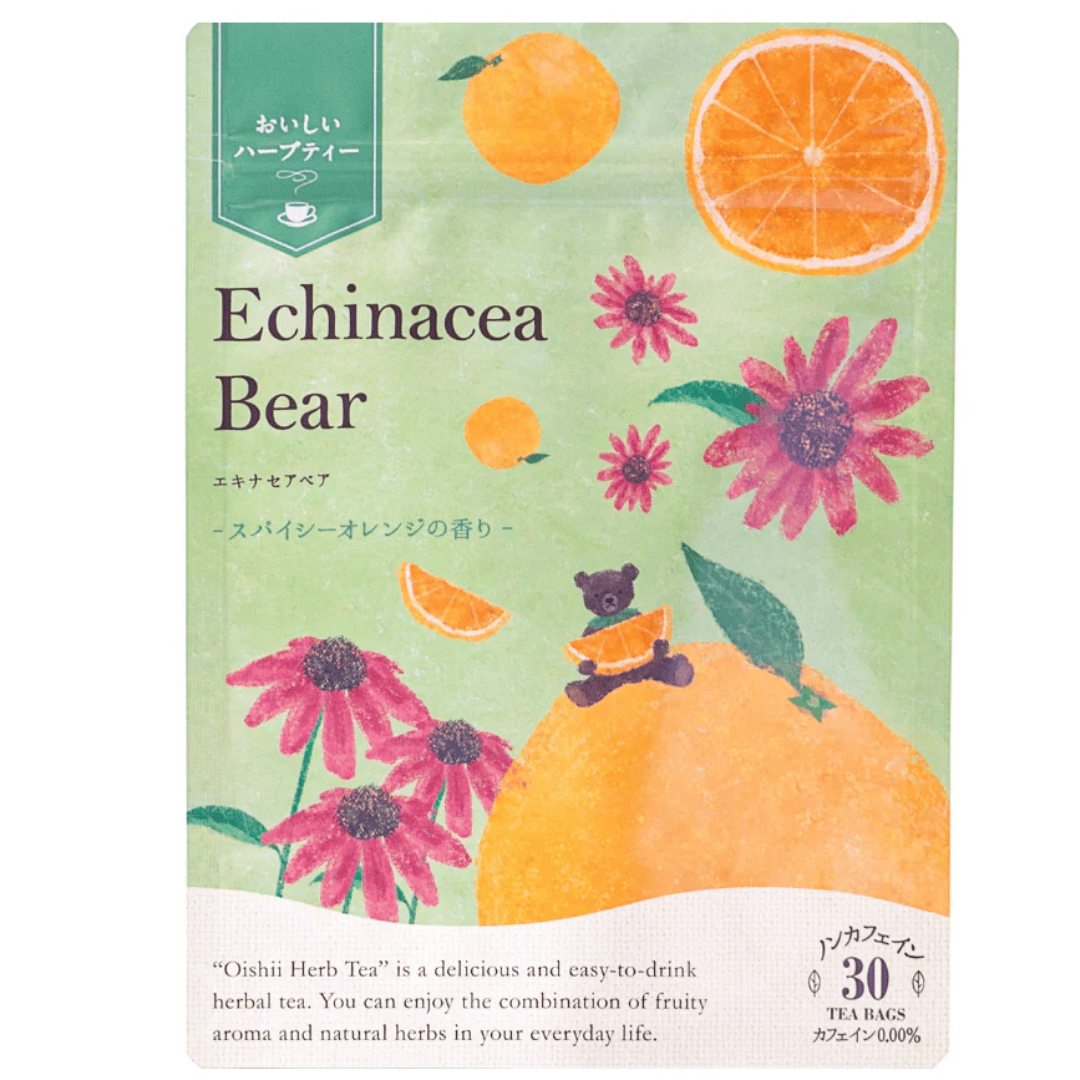 生活の木 おいしいハーブティー エキナセアベア 30個入 スパイシーオレンジの香り
