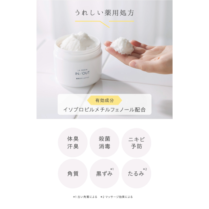 ラスト１点新品Omorovicza Body Buffing Balmスクラブ ラシンシア IN/OUT 薬用ボディスクラブ 360gの通販｜美セラ