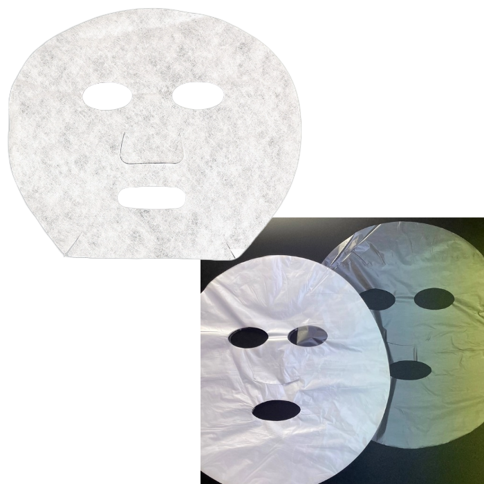 フェイスシート フェイスパック用カバーシート 200枚セット (各200枚) シートと保湿ラップで化粧水・美容液をしっかりとどめる