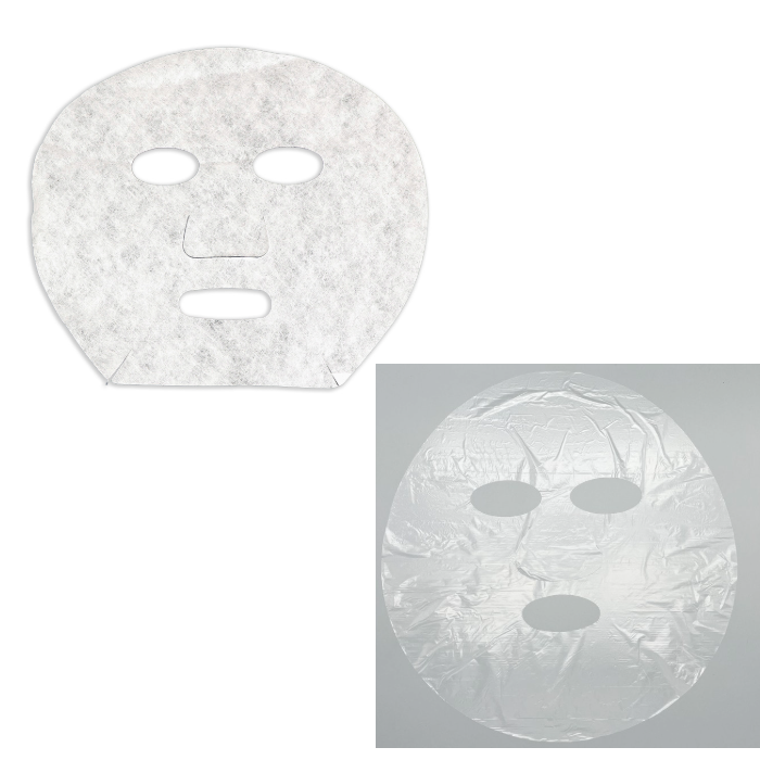 フェイスシート フェイスパック用カバーシート 200枚セット (各200枚) シートと保湿ラップで化粧水・美容液をしっかりとどめる