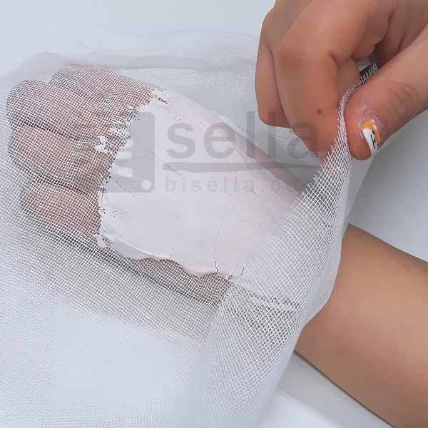 石膏パック フェイスガーゼ 100枚入り 35×30cm 天然コットン100%