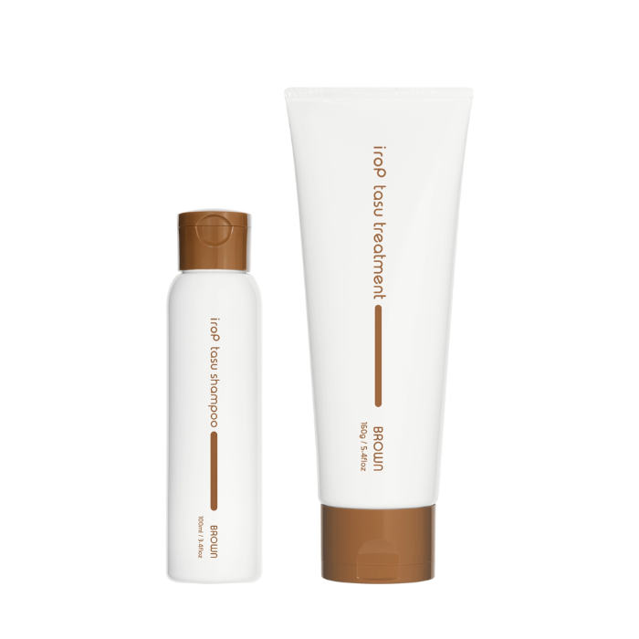 イロップ タス シャンプー＆トリートメント[BROWN] ヘアカラー ブラウン iroP