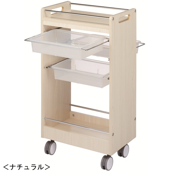 木製 ワームス セットワゴン C-341 引出しパット3段 カラー4色 日本製