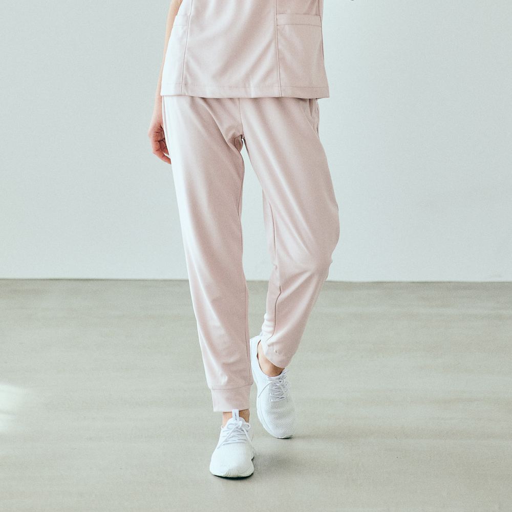 JILL STUART スクラブパンツストレッチジョガー ピンク（４サイズ）