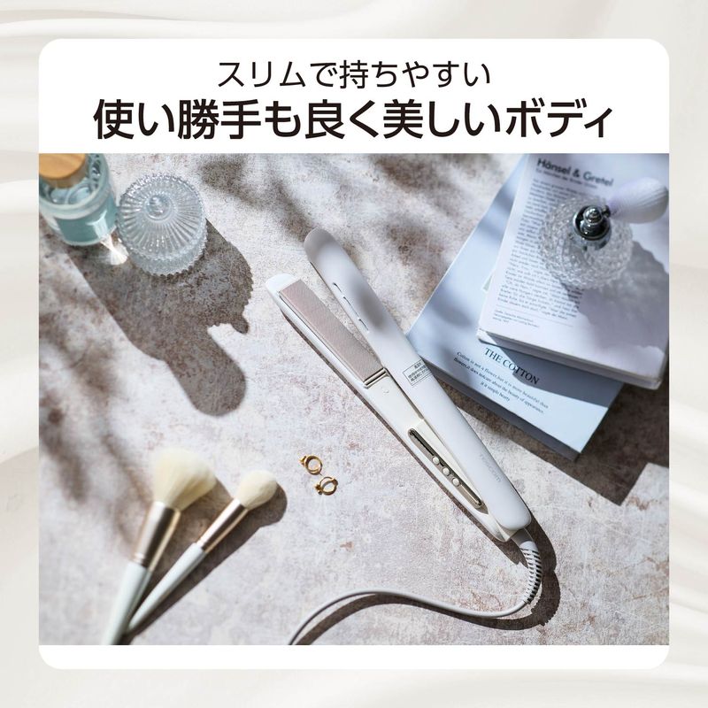 TESCOM マイナスイオン ストレートアイロン ホワイト TS860A-W（テスコム）
