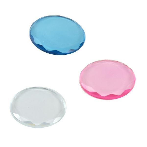 クリスタルプレート ネイルパレット ブリリアントカット 直径4.5cm