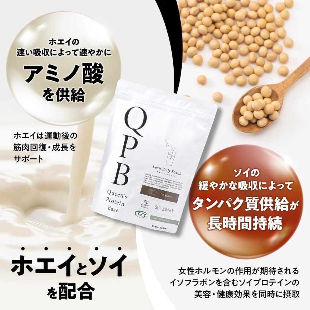 クイーンズプロテインベース ミックスベリー味 アルミ袋600g