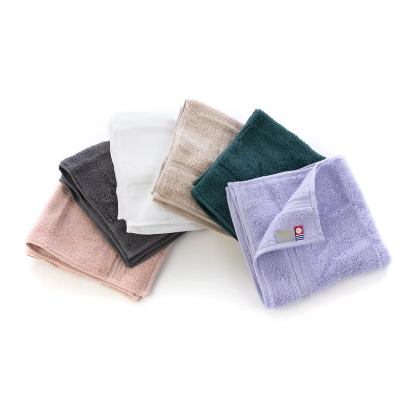 <今治タオル>100(ひゃく) ウォッシュタオル 34×35cm 3枚セット(全6色)