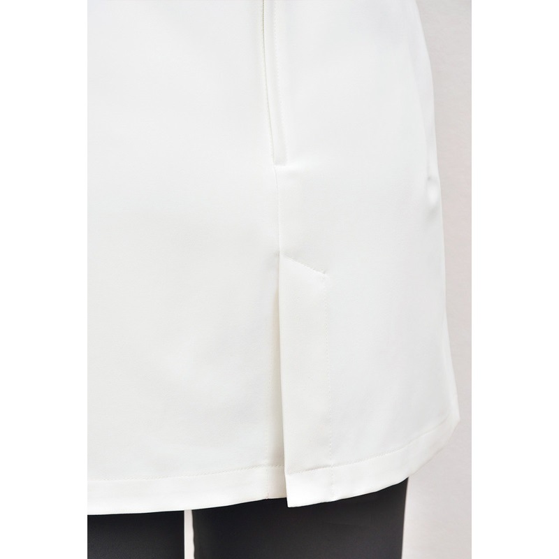 E-3115 チュニック (2色 ブラック ライトベージュ) SHIROTA(シロタ)