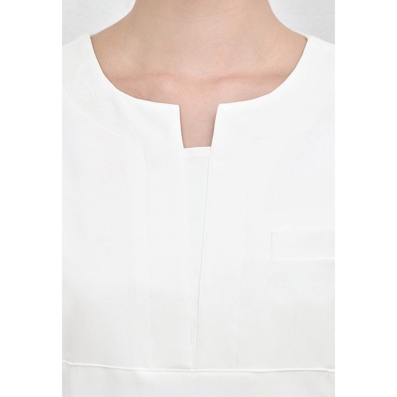 E-3115 チュニック (2色 ブラック ライトベージュ) SHIROTA(シロタ)