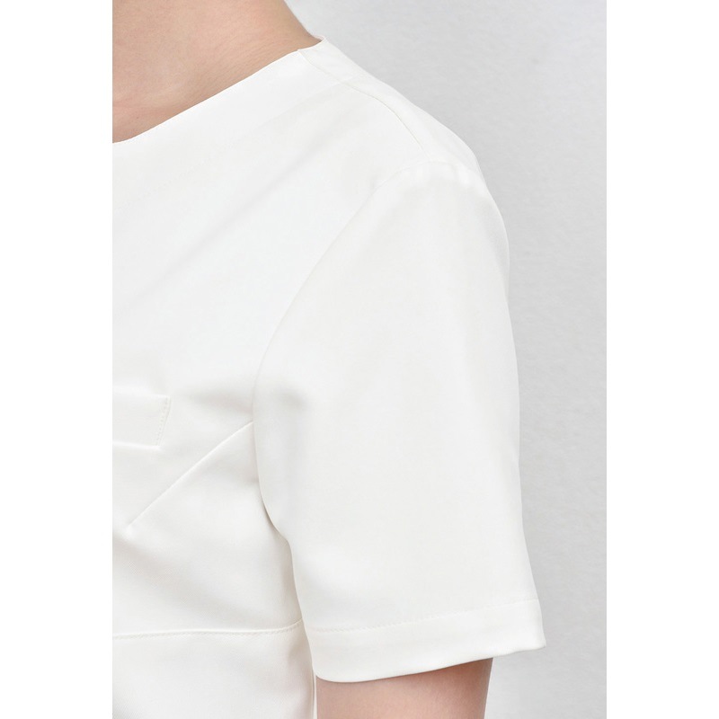 E-3115 チュニック (2色 ブラック ライトベージュ) SHIROTA(シロタ)