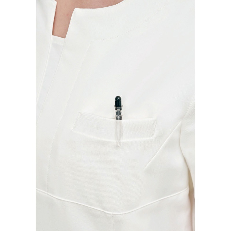 E-3115 チュニック (2色 ブラック ライトベージュ) SHIROTA(シロタ)