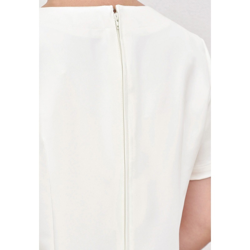 E-3115 チュニック (2色 ブラック ライトベージュ) SHIROTA(シロタ)