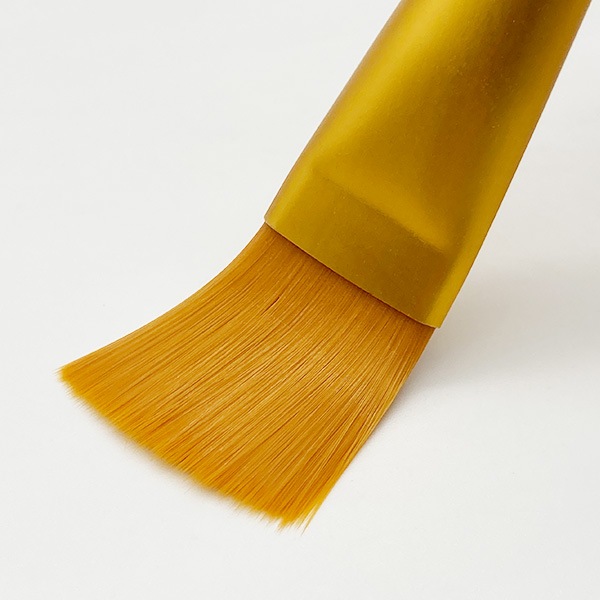 3本セット フェイシャルブラシ マスクブラシ ナイロン 長さ17.5cm オレンジ フェイシャルパック用はけ
